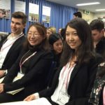 Wenjie Wu and students on Kakehashi Project trip to Japan