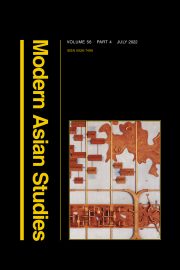 Modern Asian Studies Journal Cover