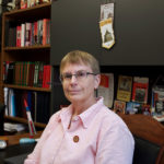 Professor Lynne Viola in her office