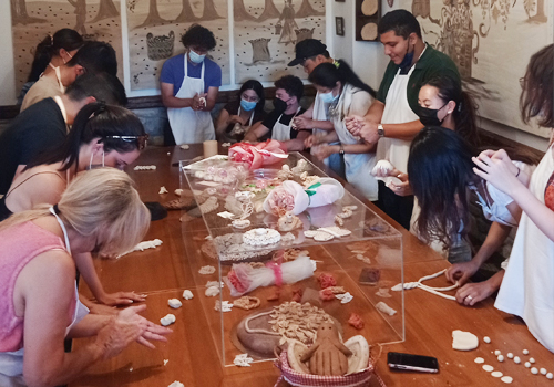 Students visited the European Museum of Bread in Varnavas — a town about 30 kilometres northeast of Athens — where they learned how to make traditional decorative breads.
