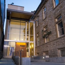 Back entrance to the Munk School Observatory, 315 Bloor St W