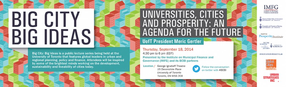 Universities, Cities and Prosperity: An Agenda for the Future