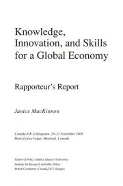 2008 – Knowledge, Innovation, and Skills for a Global Economy