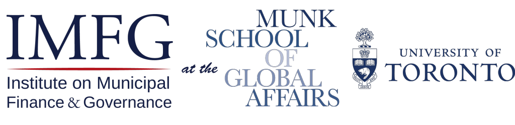 Logo reads: IMFG at the Munk School of Global Affairs, University of Toronto