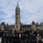 Women in House Participants in front of Parliament Hill