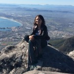 Maria Agudelo Velez at Table Mountain in Cape Town, South Africa