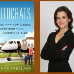 Photo of Chrystia Freeland, and Cover of "Plutocrats"