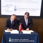 Photo of His Excellency Dr. Tuncay Babali (Turkey’s Ambassador in Ottawa) and Meric Gertler (Dean of UofT Arts and Science)