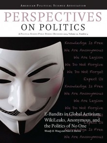 Cover of "E-Bandits in Global Activism: WikiLeaks, Anonymous, and the Politics of No One" - Showing famous Anonymous mask