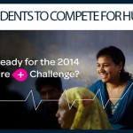 Photo showing students engaging in conversation, caption reads "MGA STUDENTS TO COMPETE FOR HULT PRIZE"