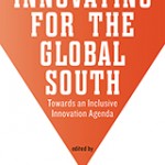 Book cover for Innovating for the Global South (artwork is an orange arrow pointing down)