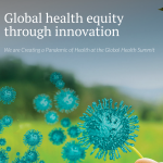 Logo of Global Health Summit, featuring a child blowing on a leaf. Courtesy of the Dalla Lana School of Public Health