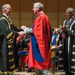 Stephen Toope receives the Order of Canada at a formal ceremony