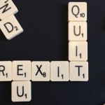 Lettered tiles spelling out the word "Brexit"