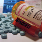 A bottle of prescription pills