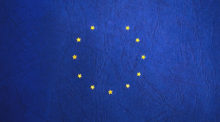 European Union flag with one star missing