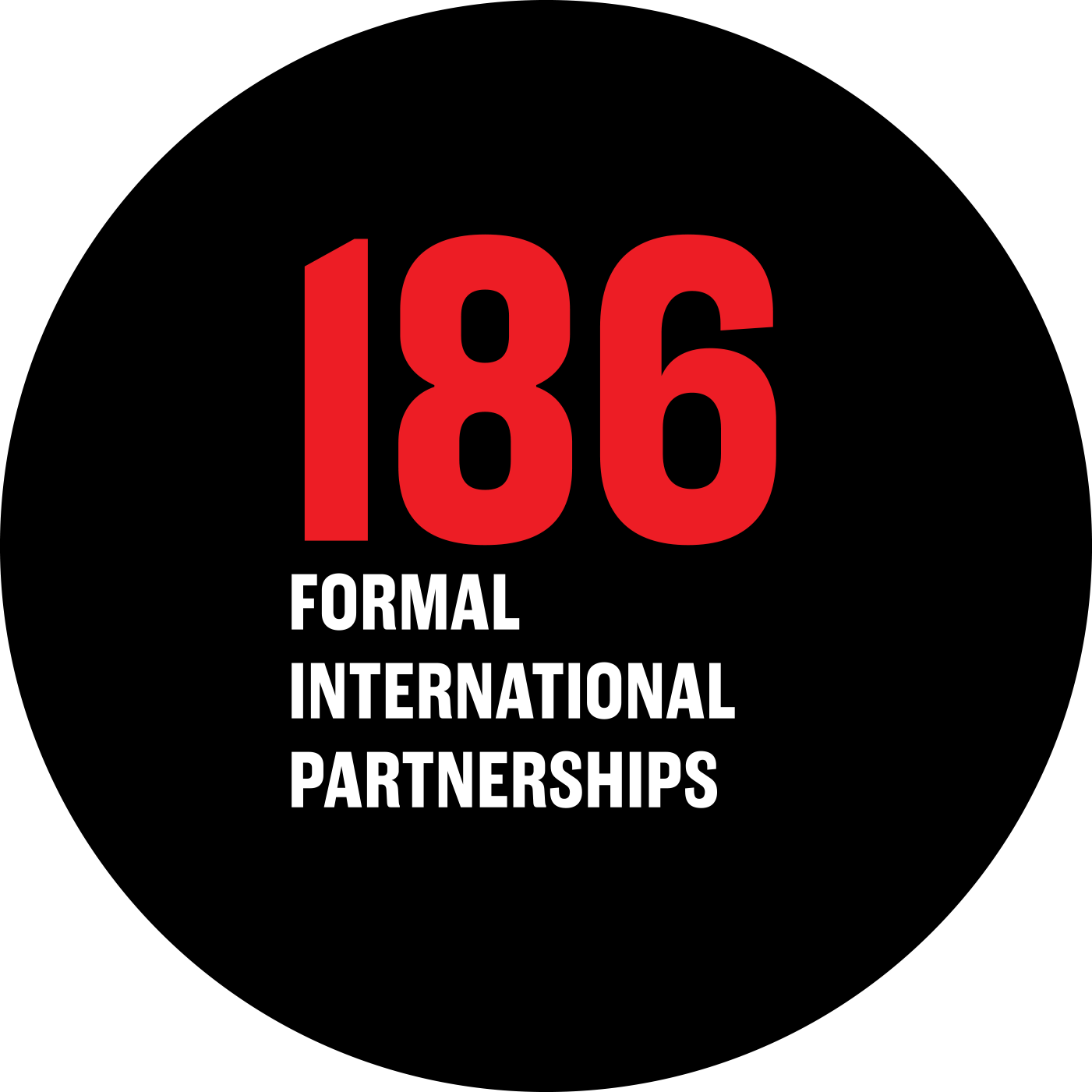 186 formal international partnerships