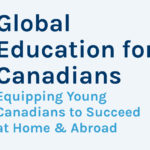 Text-based report cover for Global Education for Canadians