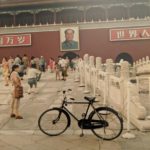 Joseph Wong's bike arked in front of the Forbidden City during his trip to China in 1993.
