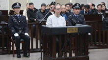 Robert Lloyd Schellenberg at his sentencing in China