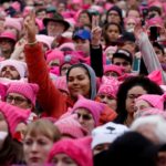 Women gather for a March on Washington