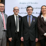 Consul General of France, Mark Trouyet, associate professors Ron Levi and Paul Cohen and Brigitte Proucelle, cultural, education and sciences adviser at the French Consulate