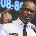 Toronto police chief Mark Saunders speaks at a press conference