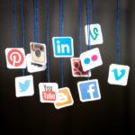 Social media icons for a variety of platforms