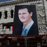 A poster of Syrian President Bashar Al-Assad