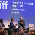 Joe Wong and Alexander Nanau on stage at TIFF 2019 screening