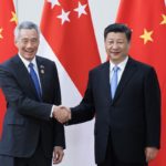 Chinese President Xi Jinping and Singaporean Prime Minister Lee Hsien Loong