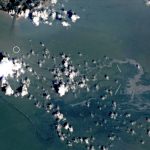 Satellite imagery of the oil spill