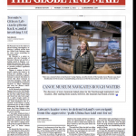 Globe and Mail front page