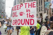 Oil protest