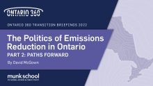 Ontario 360 report cover