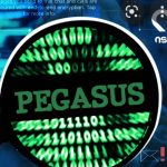 Pegasus and lines of code illusrated in a magnifying glass